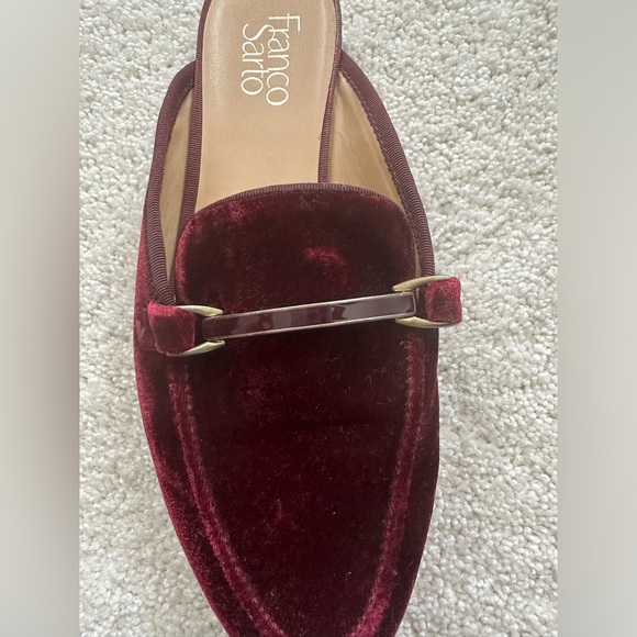 Franco Sarto Pippa Velvet Mules, Burgundy - Picture 3 of 8